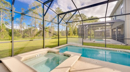 Sunlit pool and spa villa 